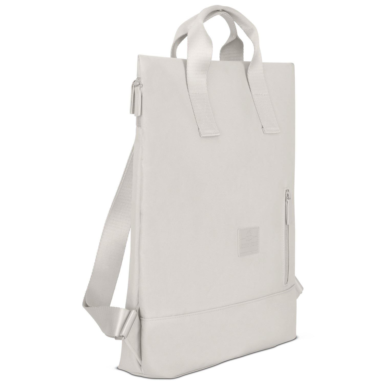Beigefarbener Rucksack 'Ivy' von Johnny Urban mit zwei Henkeln und Frontreißverschlussfach