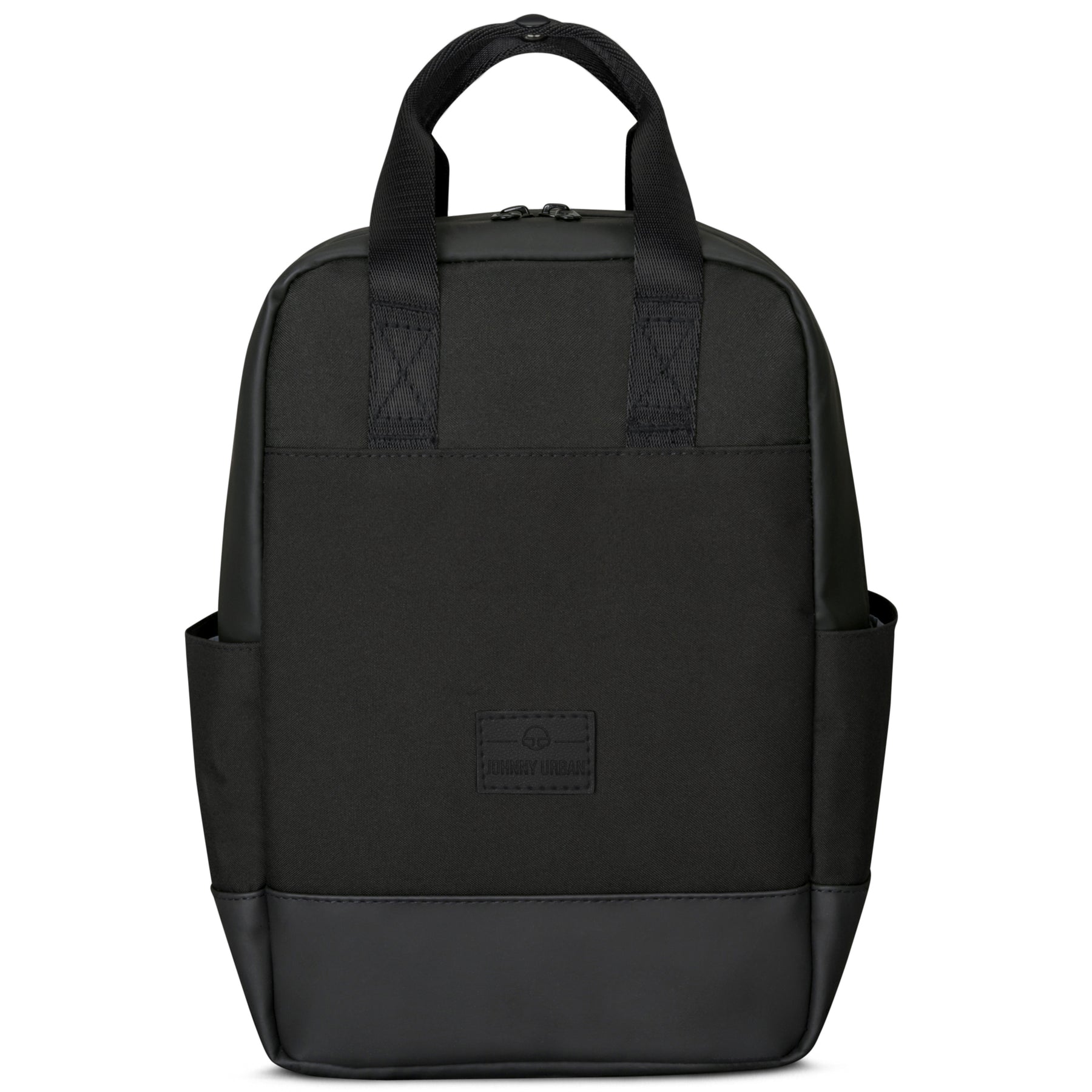 Schwarzer Johnny Urban Rucksack 'Jona Small' mit zwei Tragegriffen und Seitenfächern