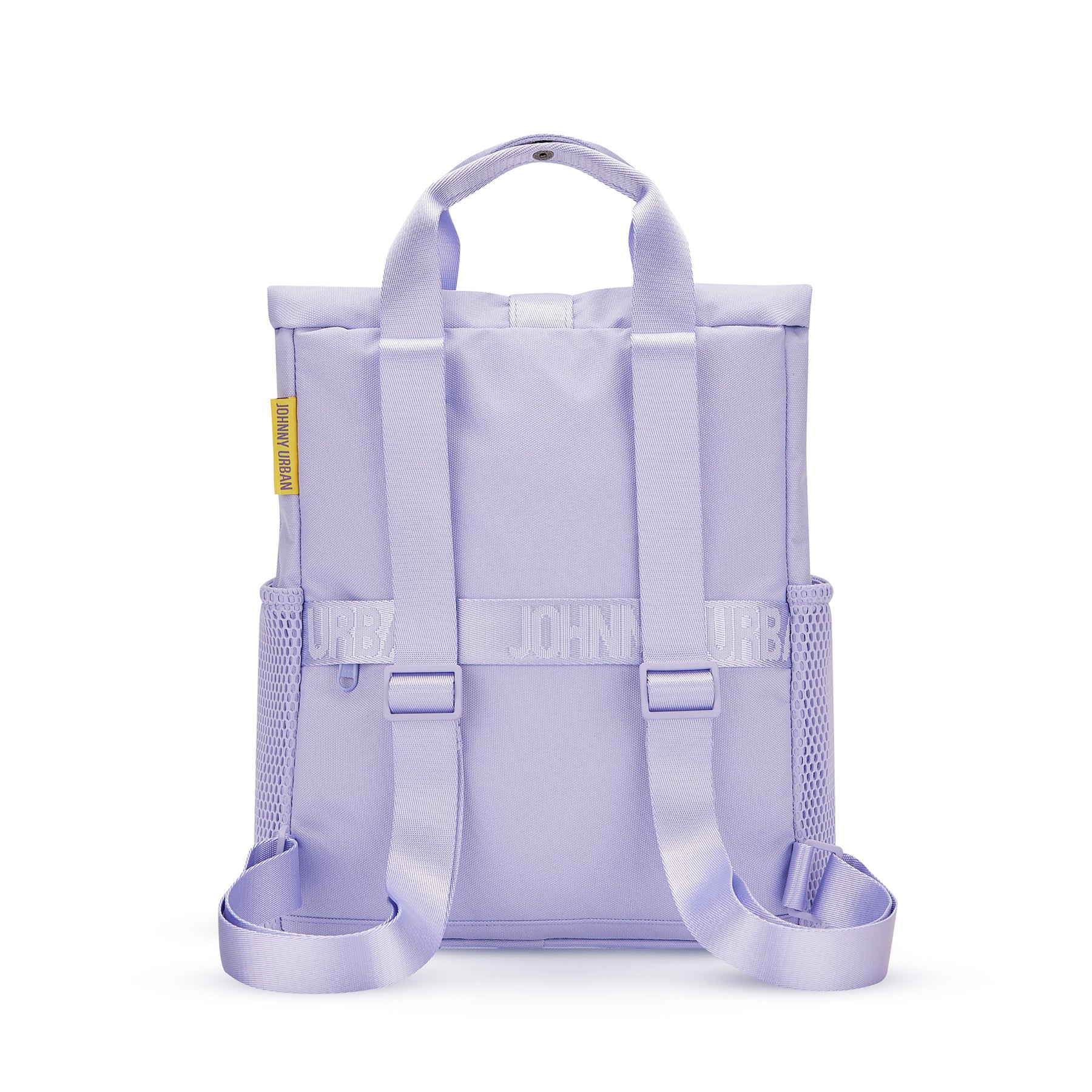 Lila Rucksack 'Jules' von Johnny Urban mit verstellbaren Schultergurten und Netzseitentaschen