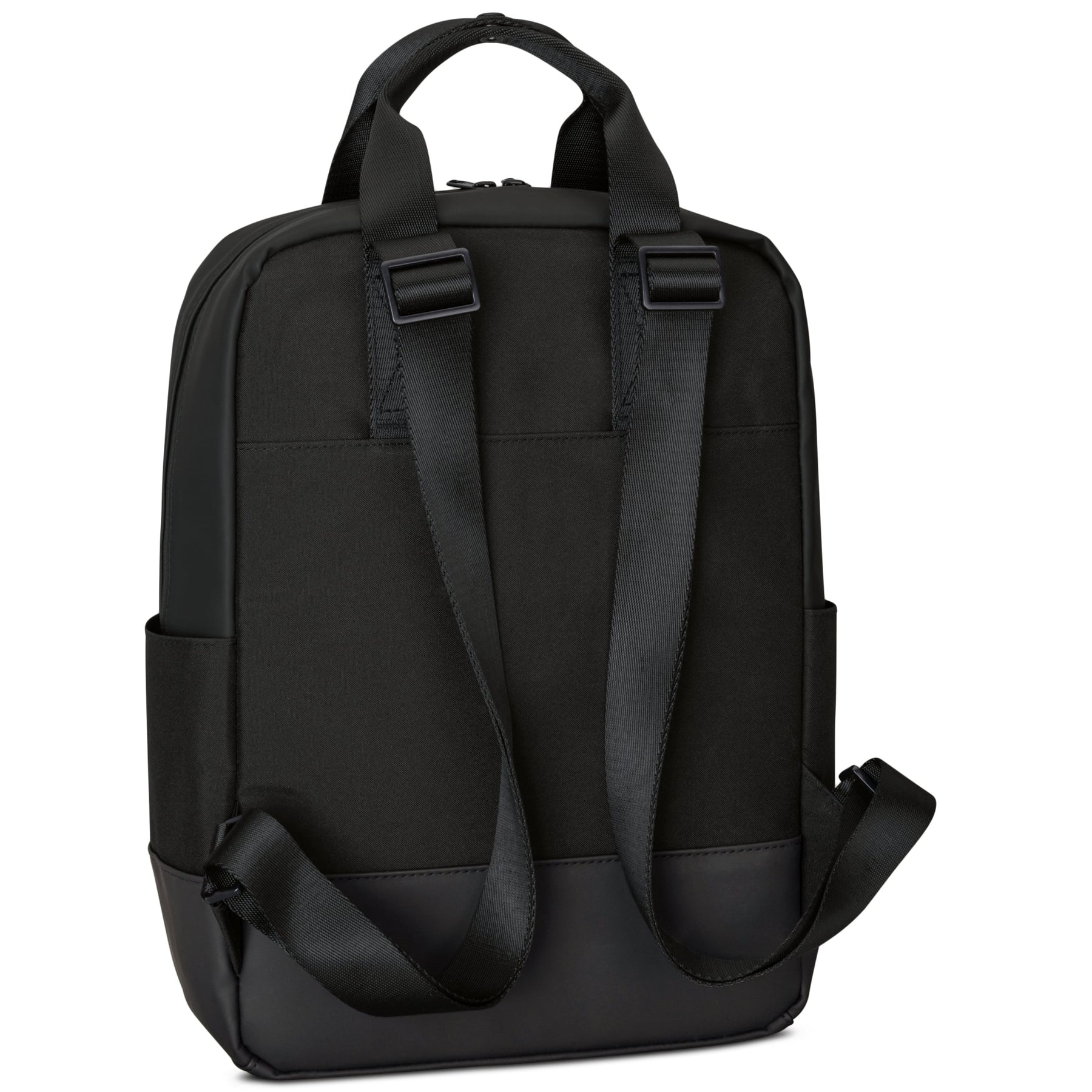 Schwarzer Tagesrucksack 'Jona Medium' von Johnny Urban mit verstellbaren Schultergurten und seitlichen Taschen