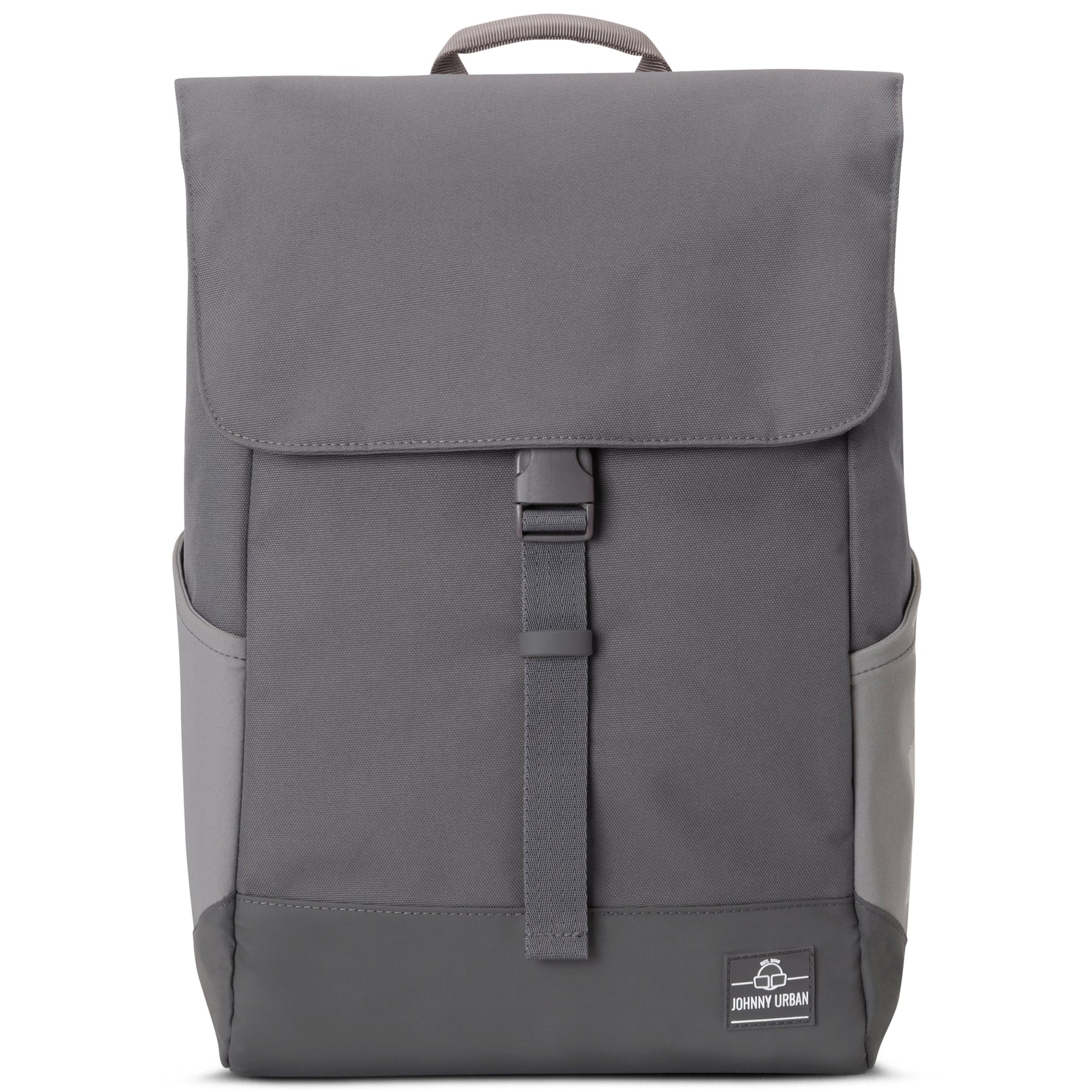 Dunkelgrauer Tagesrucksack 'Mika' von Johnny Urban mit Klappe und Verschlussriemen