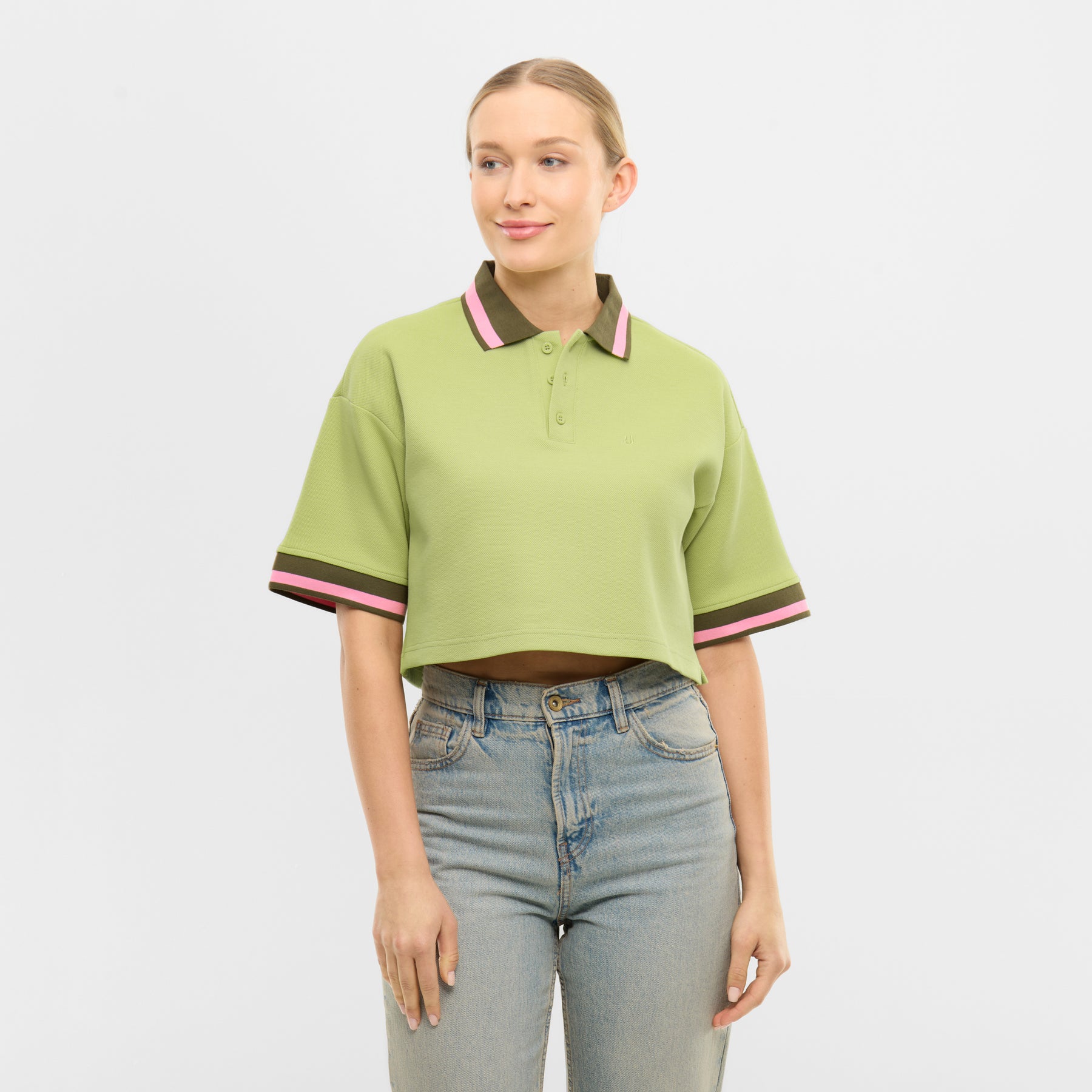 Cropped polo shirt "Abbie"