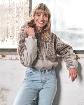 Cropped Teddy Fleecejack "Carey"