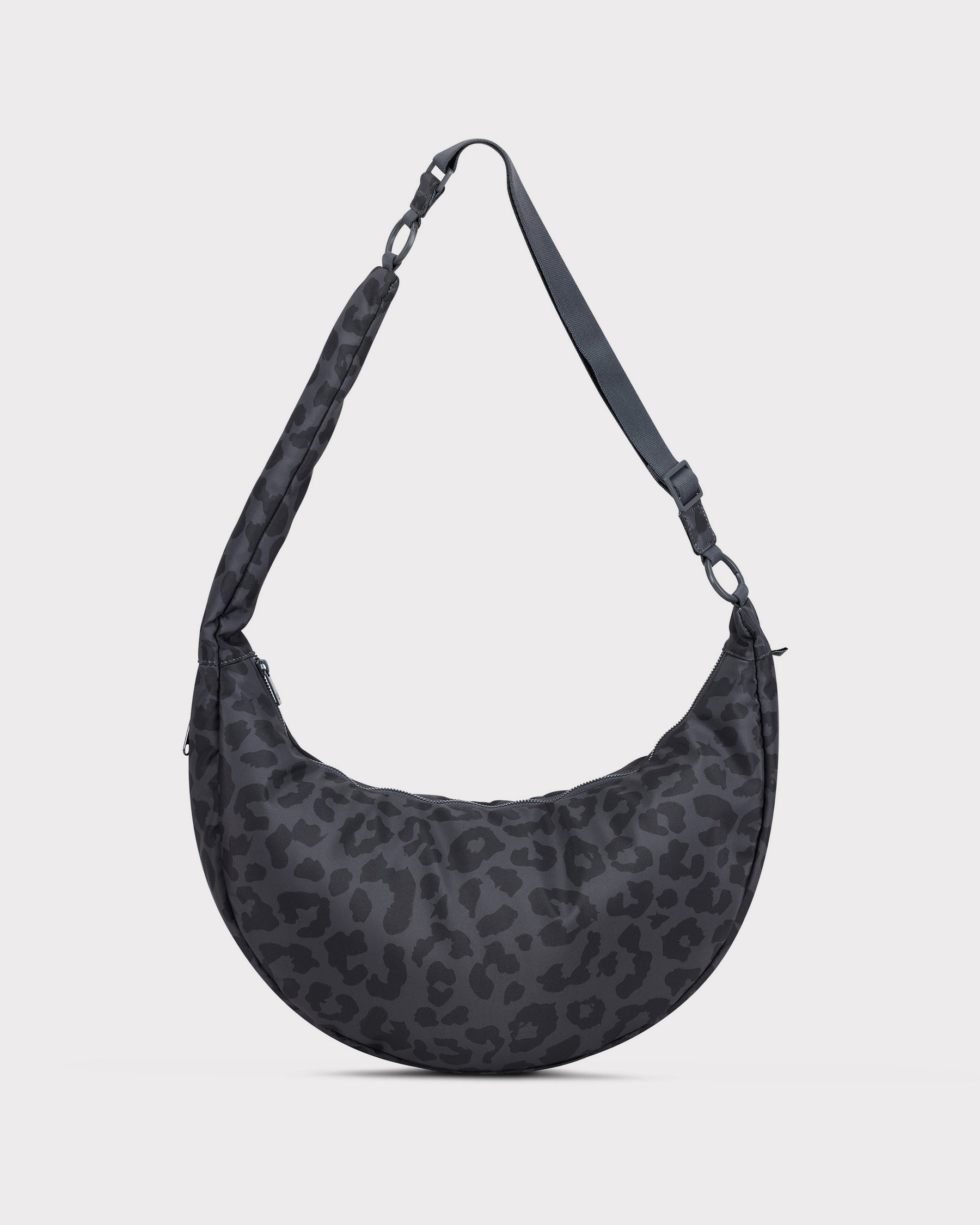 Half Moon Bag "Lou Large" grey leo