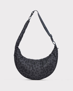 Half Moon Bag "Lou Large" grey leo