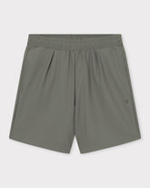 Kurze Hose aus elastischem Material in Olivgrün mit elastischem Bund und seitlichen Taschen aus Set Mason