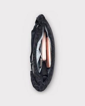 Half Moon Bag "Lou Large" grey leo