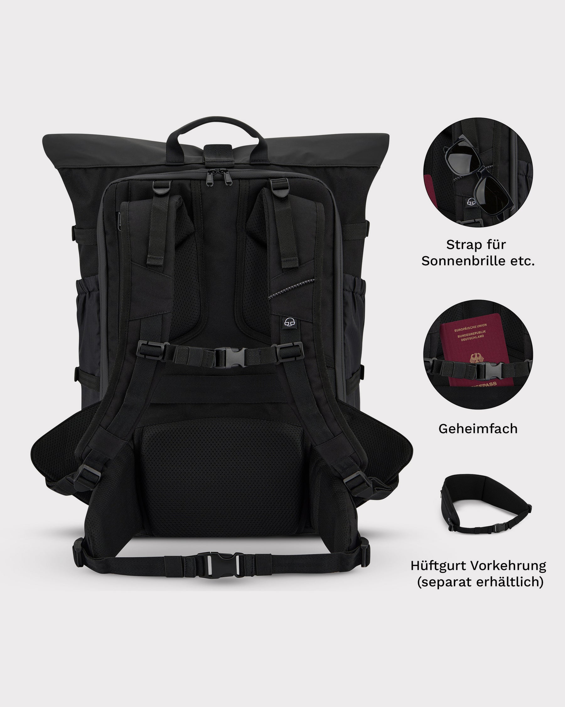 reiserucksack kofferöffnung Reiserucksack "Allen Large Travel" für Damen & Herren