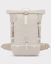 Beiger Johnny Urban Reiserucksack Allen XL Travel mit Rolltop, Frontnetz und zwei Hüftgurttaschen
