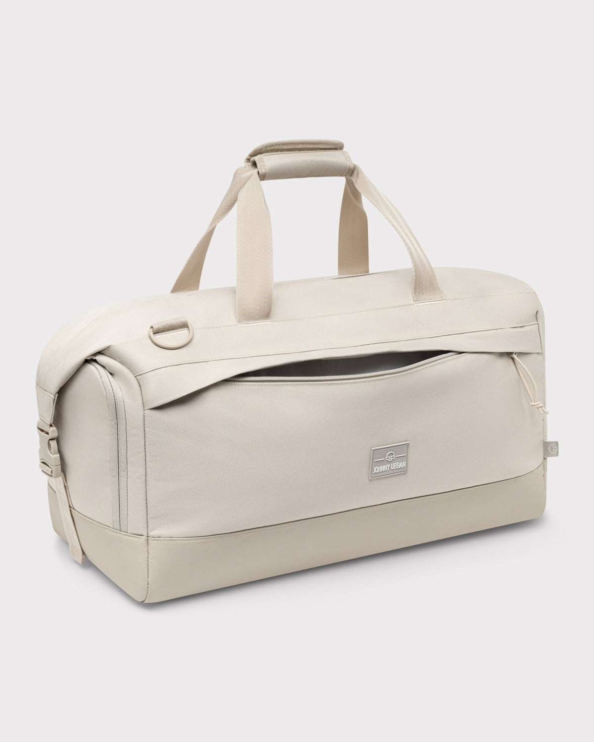 Beige Weekender Reisetasche 'Milan' von Johnny Urban mit Griffen und Reißverschlusstasche