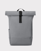Grauer Johnny Urban Rolltop-Rucksack 'Harvey Medium' mit schwarzem Clipverschluss