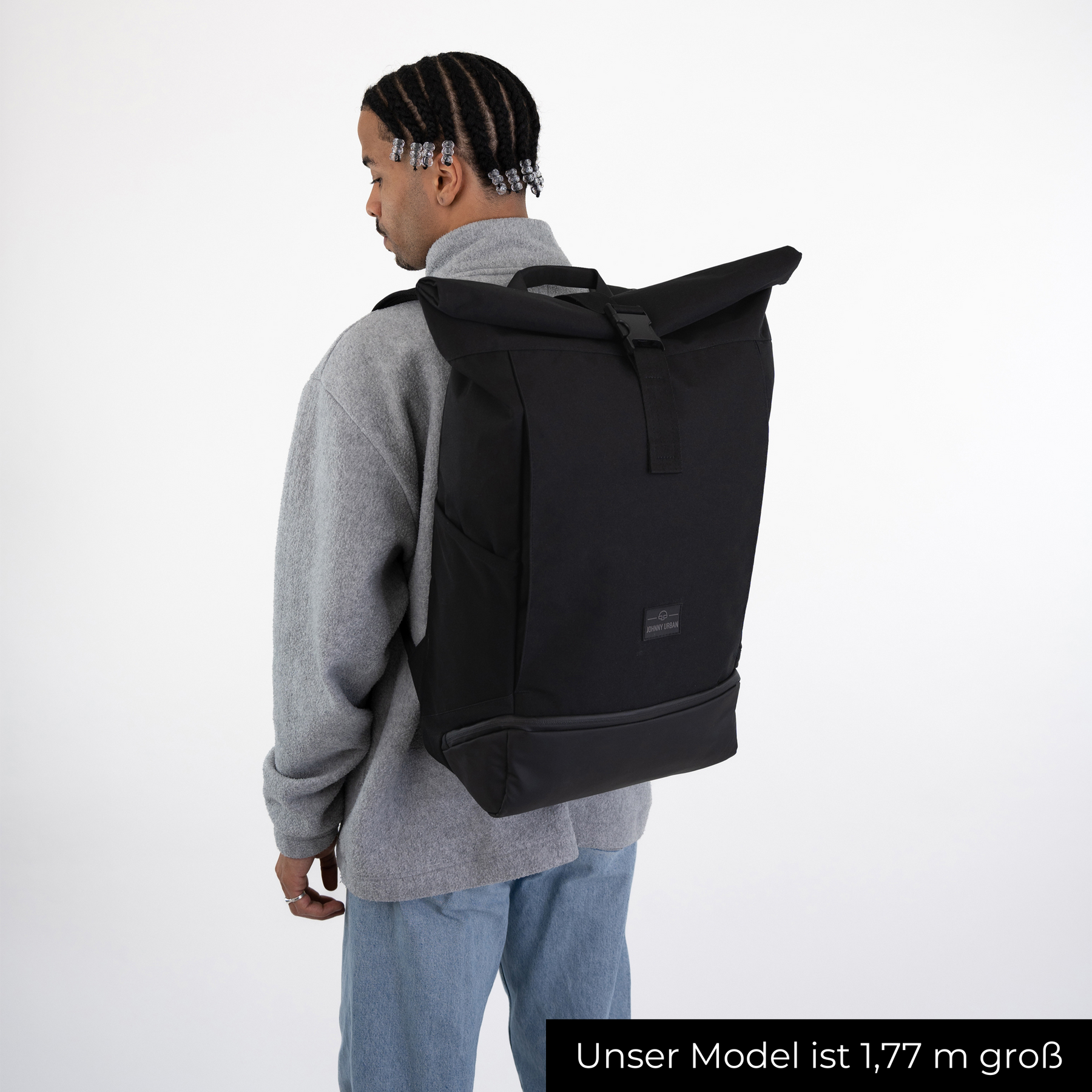 Großer schwarzer rucksack sales