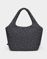 "Cleo" shopper bag, grey leopard print