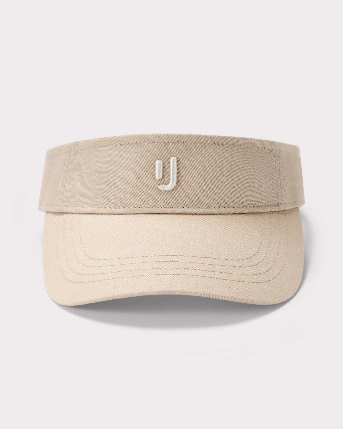 Sandfarbener Sun Visor 'Terry' mit weißem Johnny Urban Logo vorne
