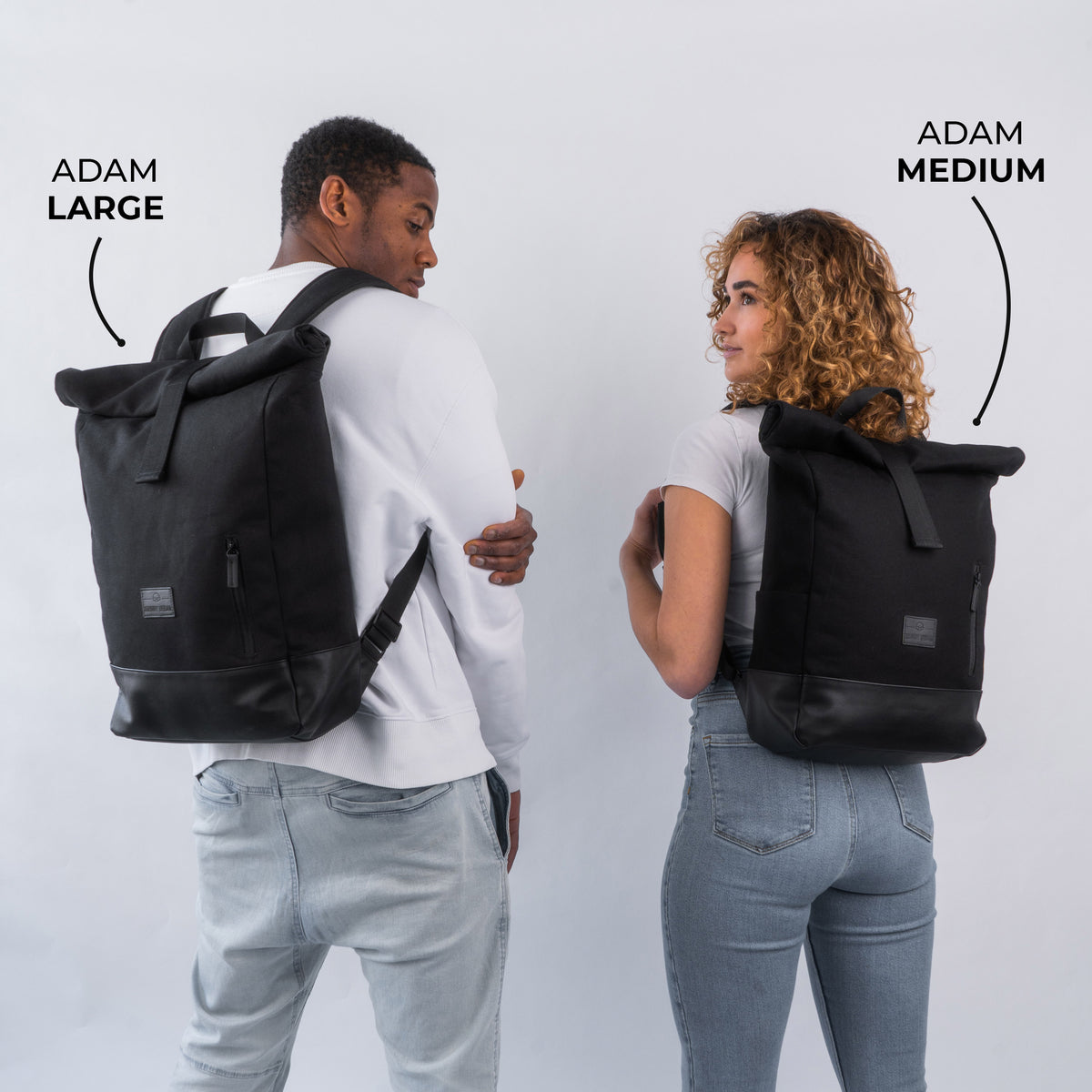 Roll Top Backpack "Adam Medium" 