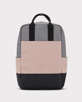 Rucksack 'Hailey' in Grau, Rosa und Schwarz mit schwarzen Tragegriffen
