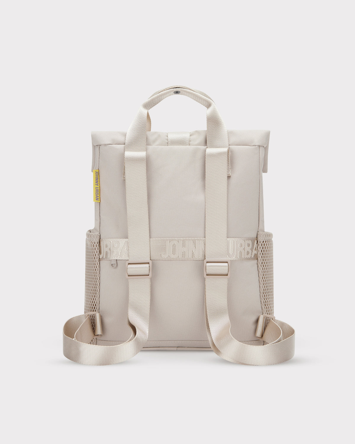 Beiger Rucksack 'Jules' von Johnny Urban mit verstellbaren Trägern und seitlichen Netztaschen