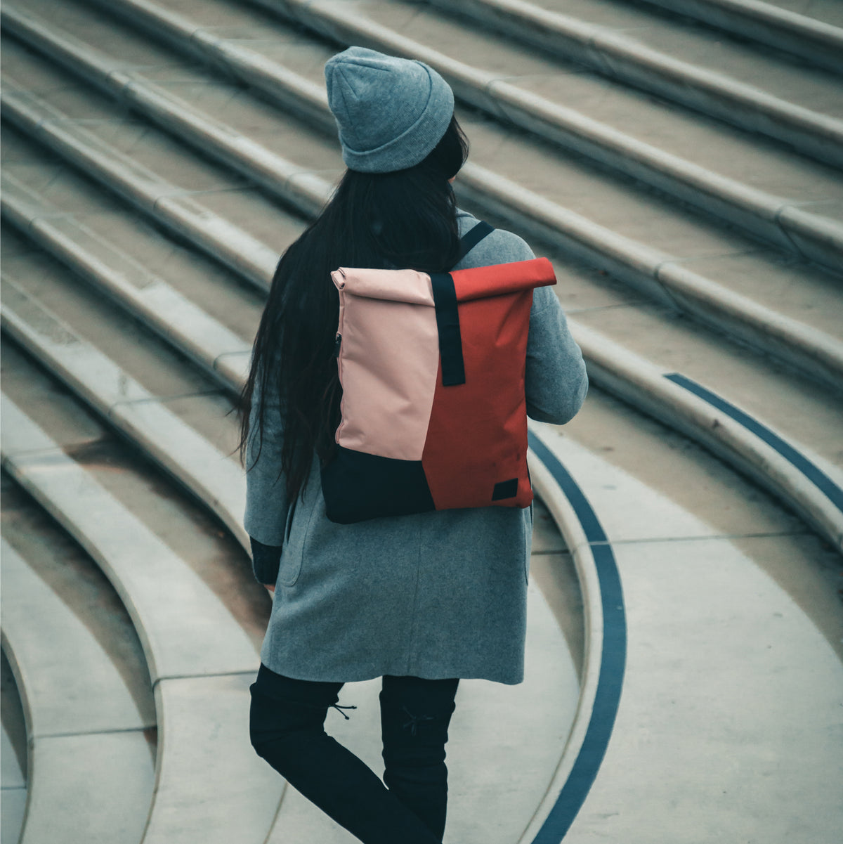 Mehrfarbiger Rucksack für Damen