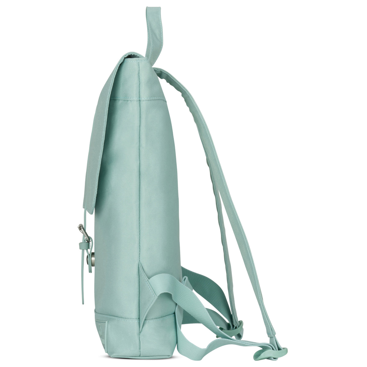 Pastell mintfarbener Damenrucksack 'Mia' von Johnny Urban in Seitenansicht