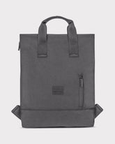 Dunkelgrauer Rucksack 'Ivy' von Johnny Urban mit kurzem Griff und seitlicher Reißverschlusstasche